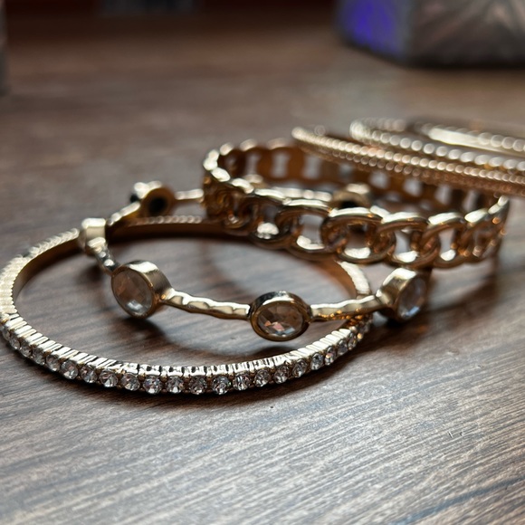 INC international Concepts-Gold Braid Bangle (6) Set! - Picture 8 of 11